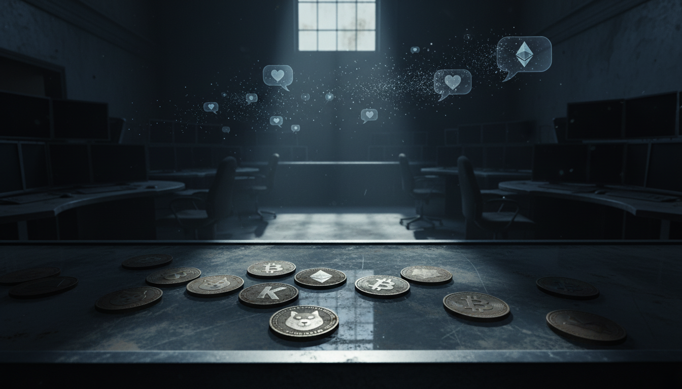 Altcoin Sentiment Hits Rock Bottom as Social Chatter Vanishes